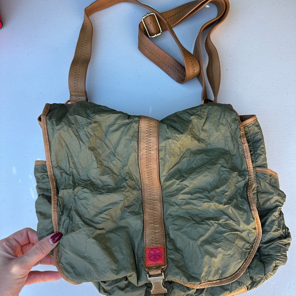 Tory Burch Green Shoulder Bag